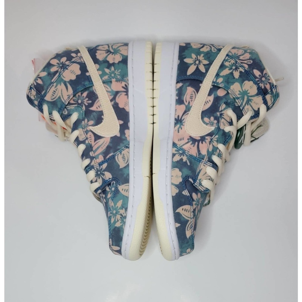 Nike SB Dunk High Pro QS HawaiiShoes Sneakers Men's 9.5 CZ2232-300 Floral 11W - Picture 5 of 11